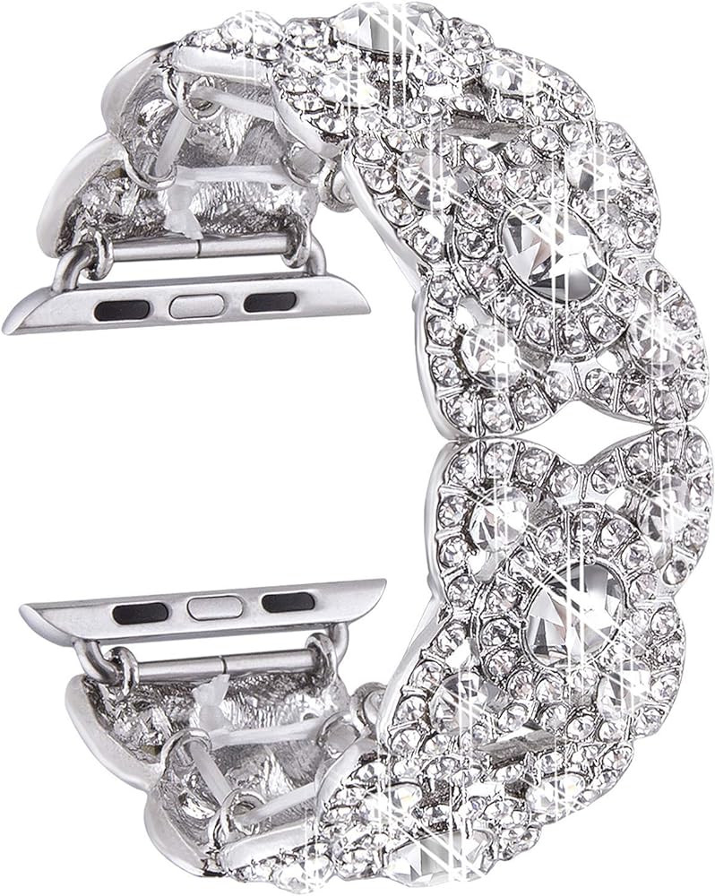 VIQIV Bling Bands for Compatible with Apple Watch 38mm 40mm 42mm 44mm 41mm 45mm 49mm Ultra Iwatch... | Amazon (US)