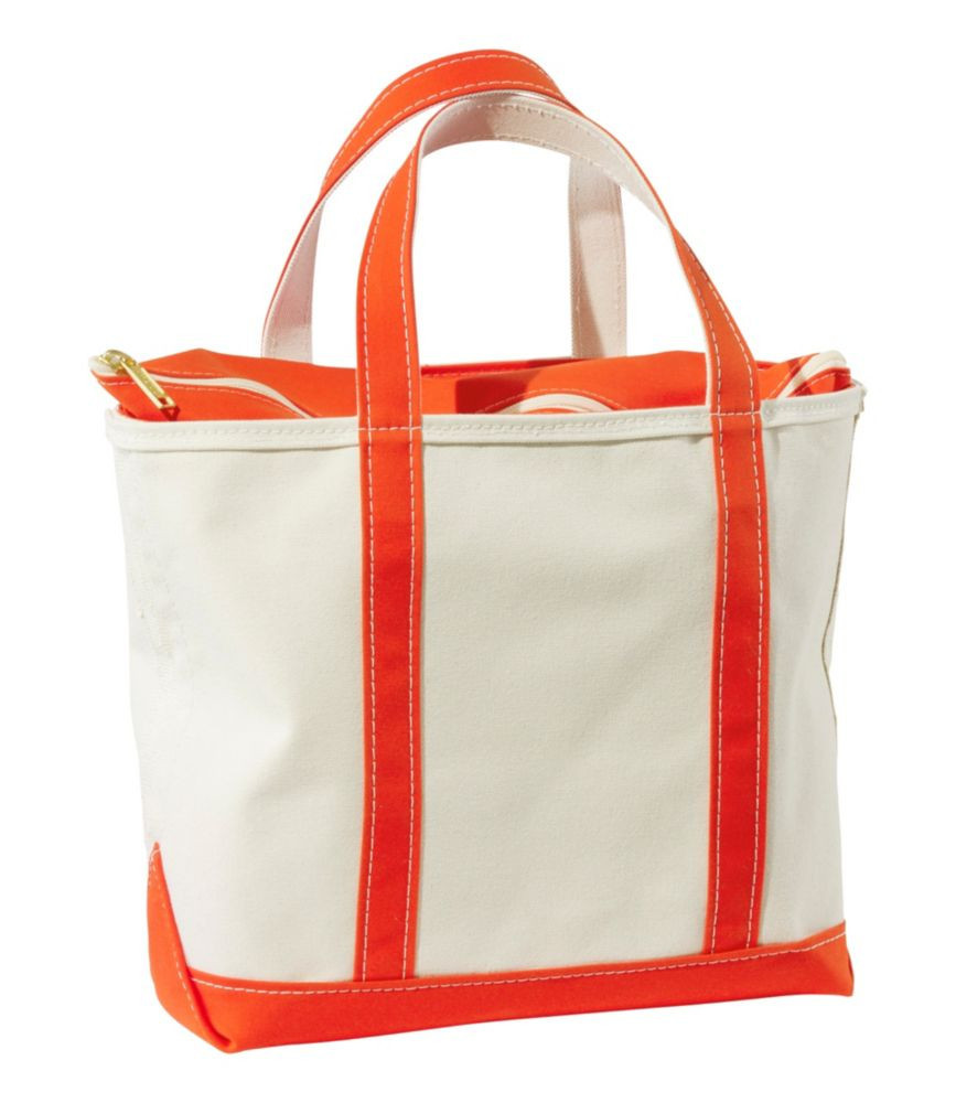 Boat and Tote, Zip-Top Orange Long, Canvas/Nylon L. L.Bean | L.L. Bean