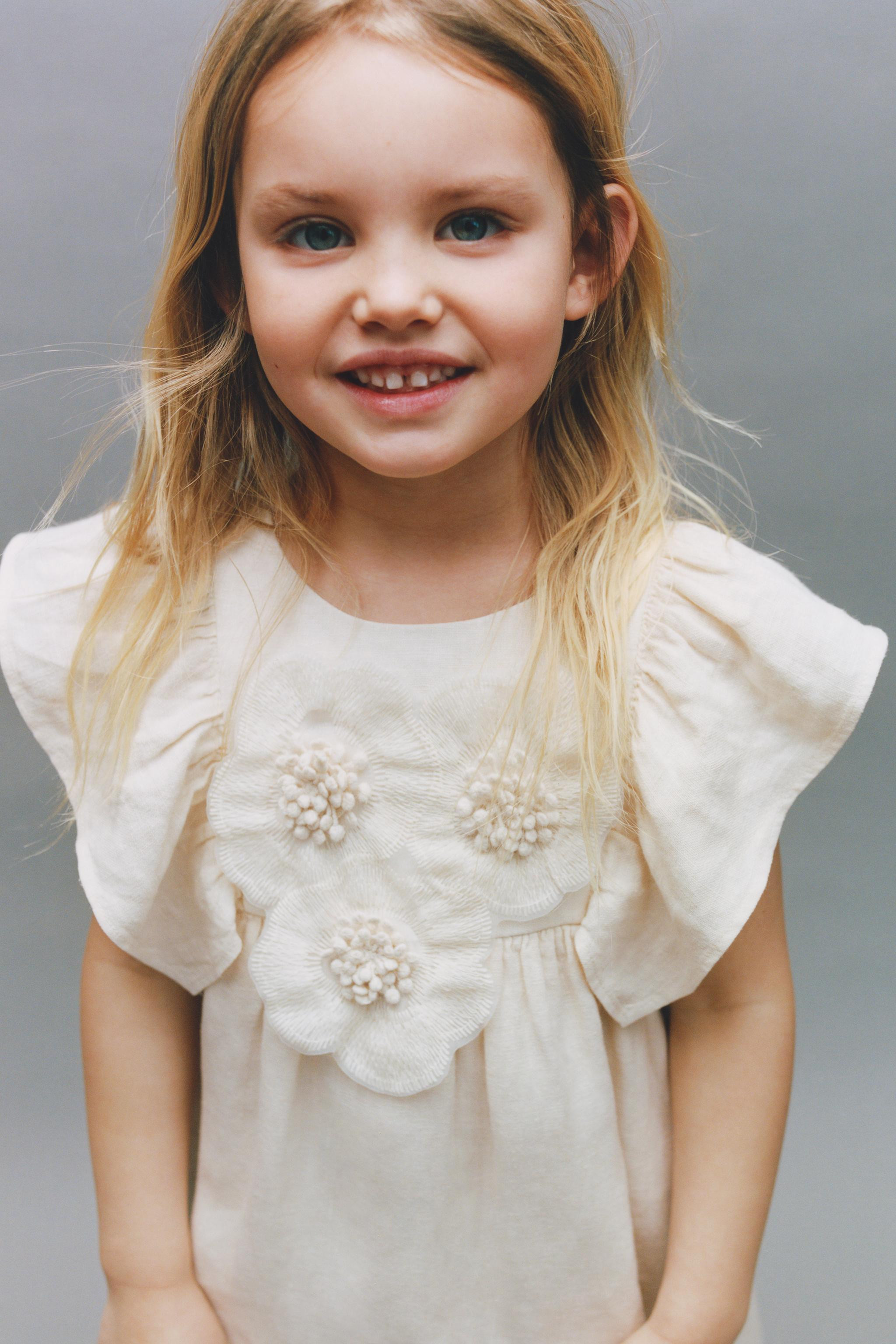 LOOK2 items LINEN FLORAL DRESS$ 45.90AddMETALLIC BALLET FLATS$ 32.90Add | Zara US