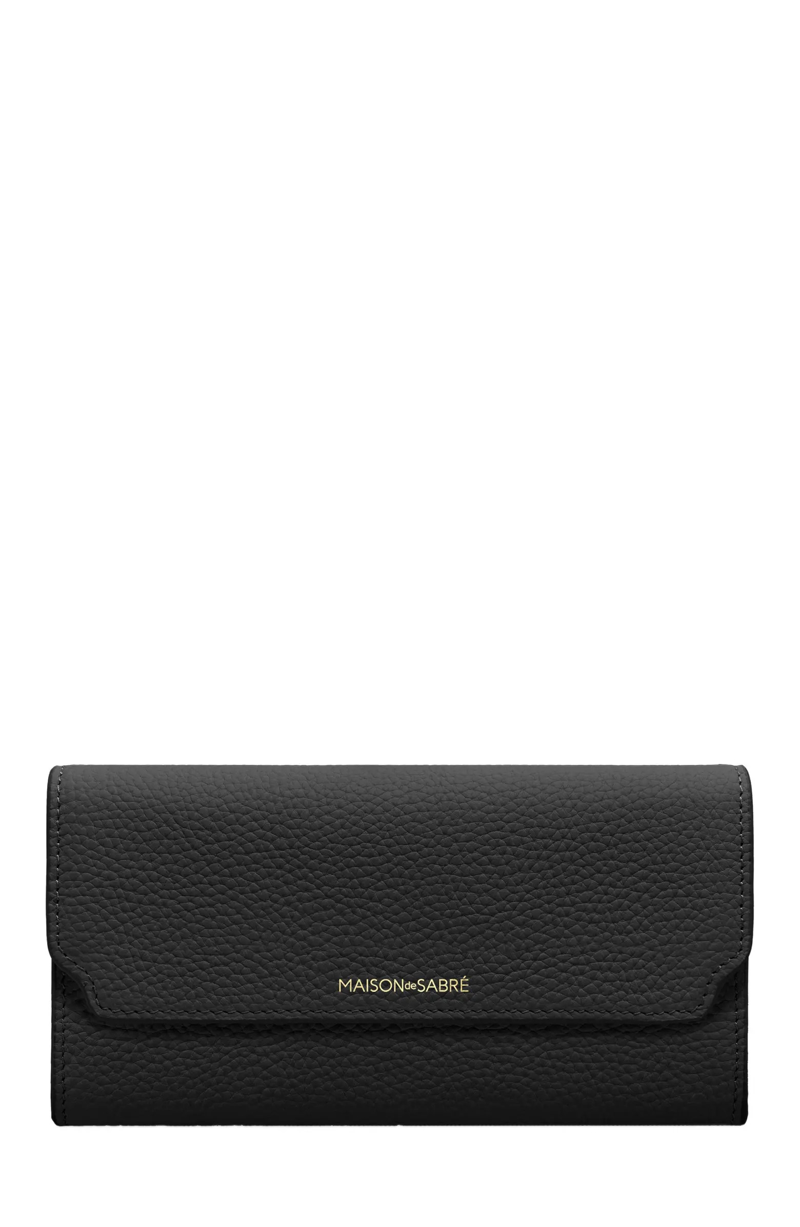 MAISON de SABRÉ Long Leather Flap Wallet | Nordstrom | Nordstrom