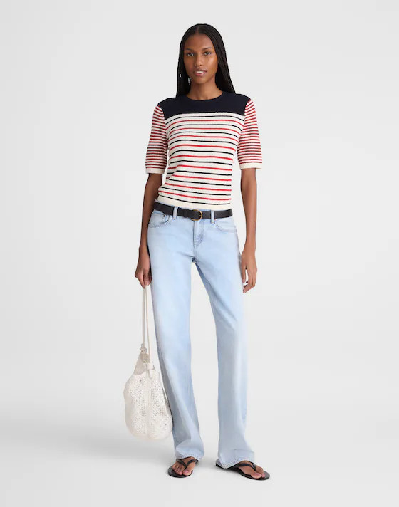 Boucl\u00e9-Knit Sweater Tee | Madewell
