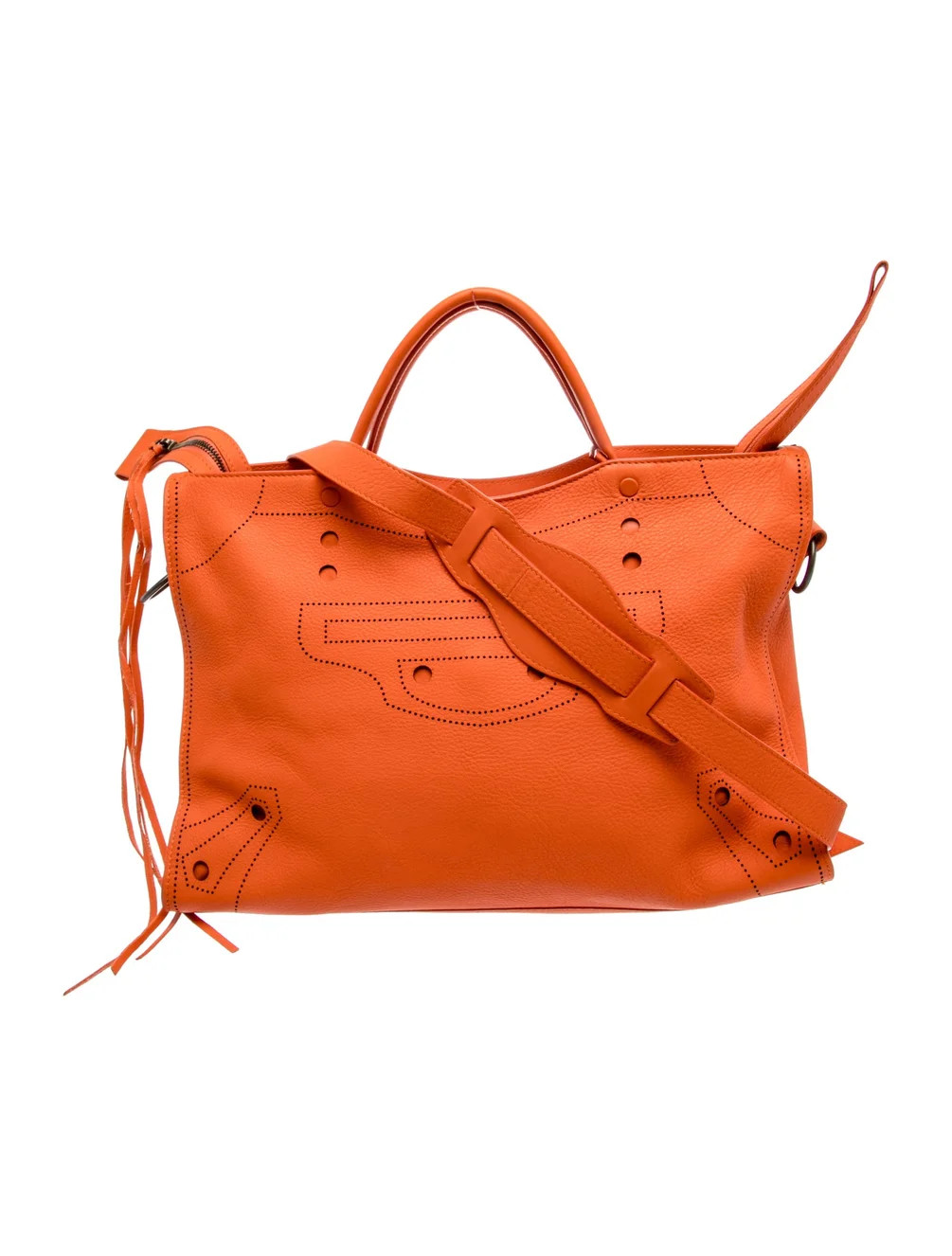 Balenciaga Leather City - Orange Handle Bags, Handbags - BAL383213 | The RealReal | The RealReal