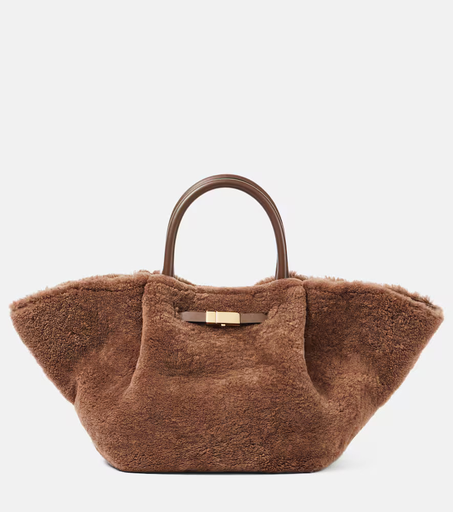 DeMellier New York Medium shearling tote bag | Mytheresa (DACH)