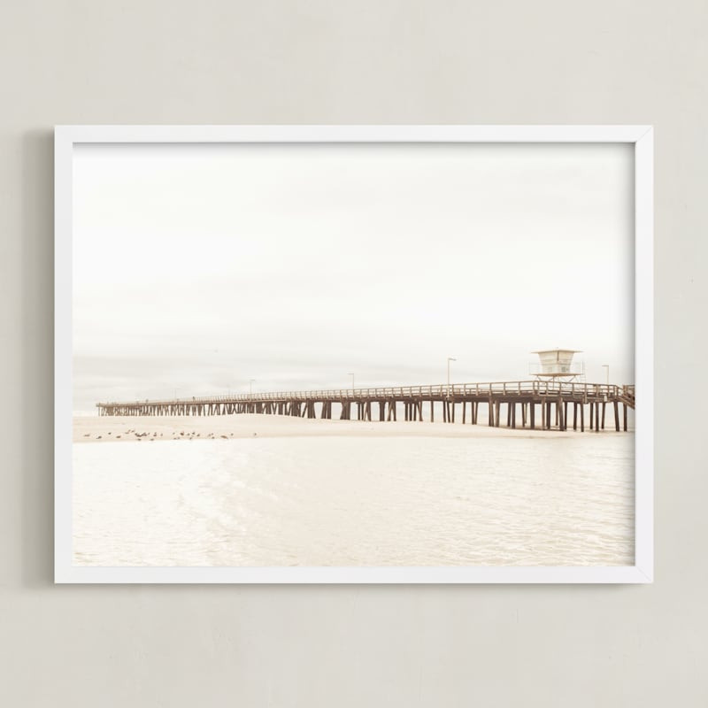 Stormy Pier | Minted