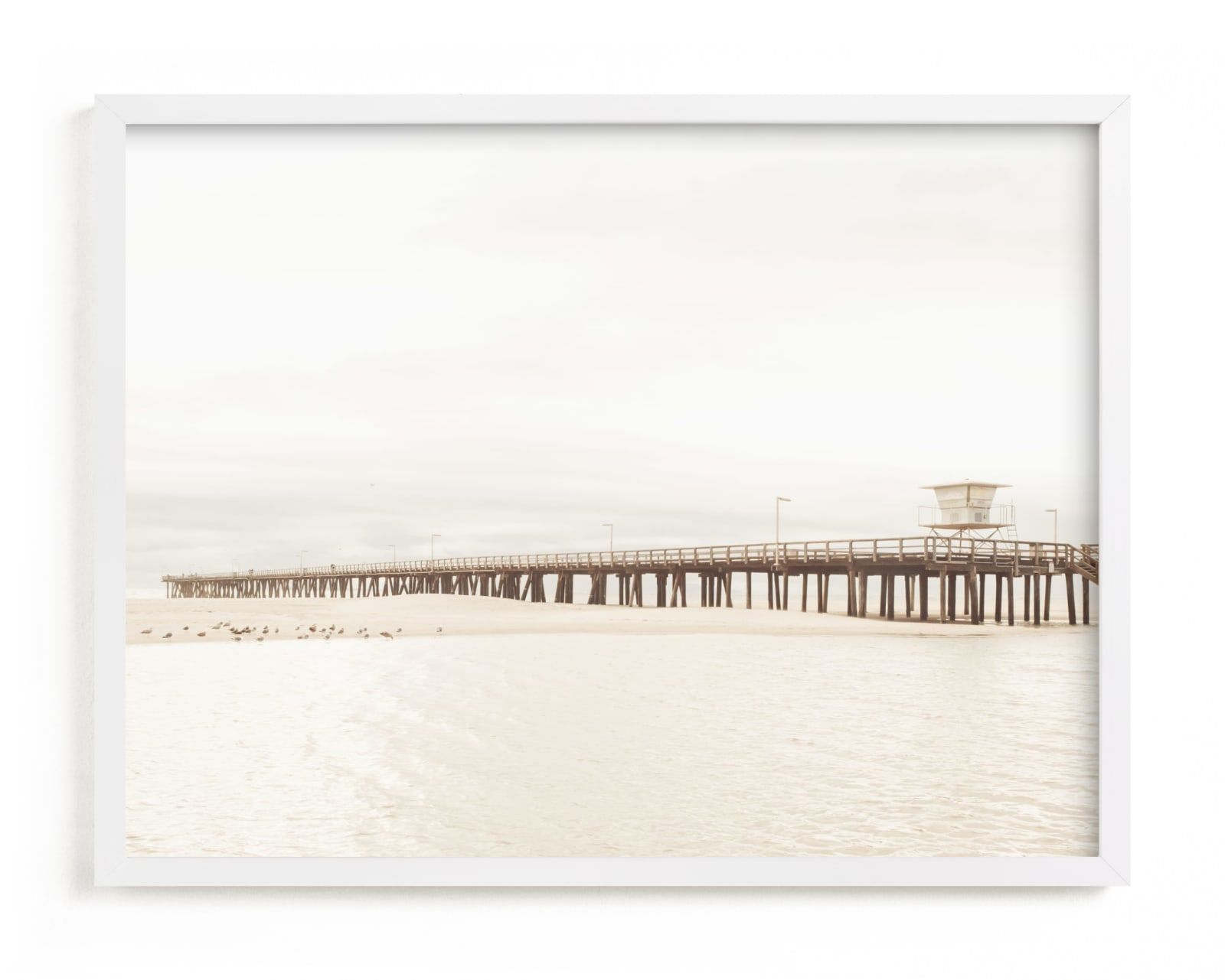 Stormy Pier | Minted