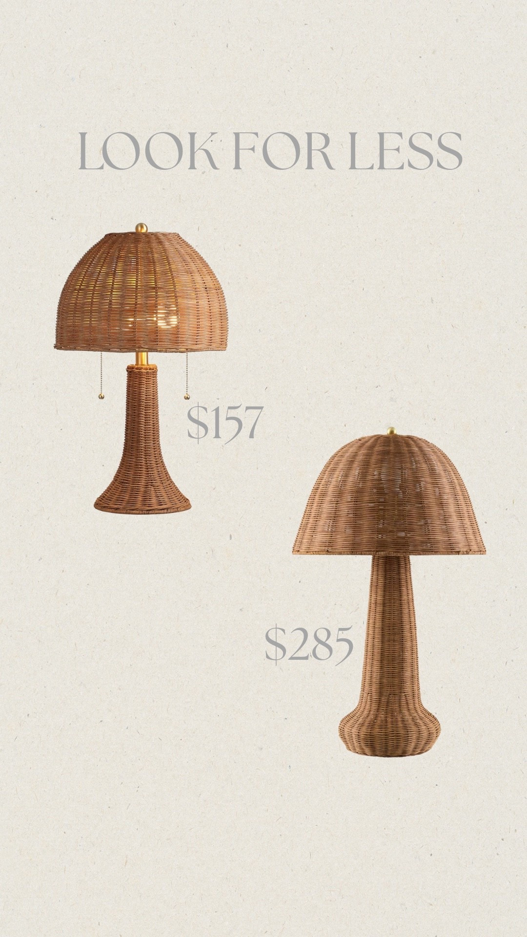 Wicker lamp look for less ✨

#LTKHome #LTKFindsUnder50 #LTKSaleAlert