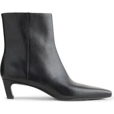 Madewell Cielo Set Back Heel Bootie in True Black at Nordstrom, Size 8.5 | Nordstrom