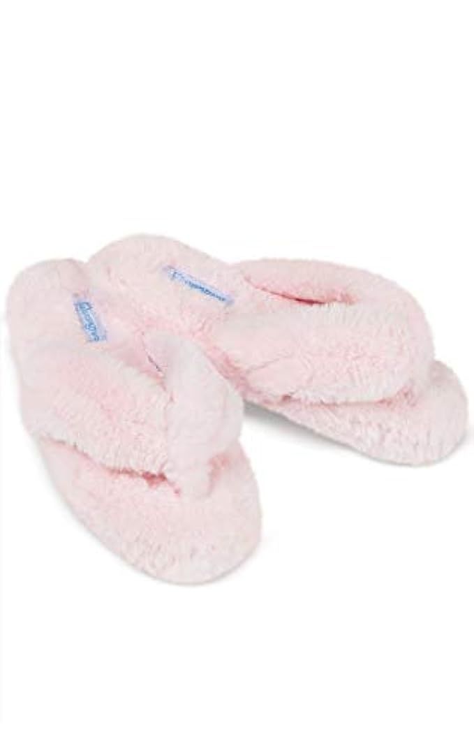 PajamaGram Soft Flip Flop Slippers - Fuzzy Womens Slippers, Washable | Amazon (US)