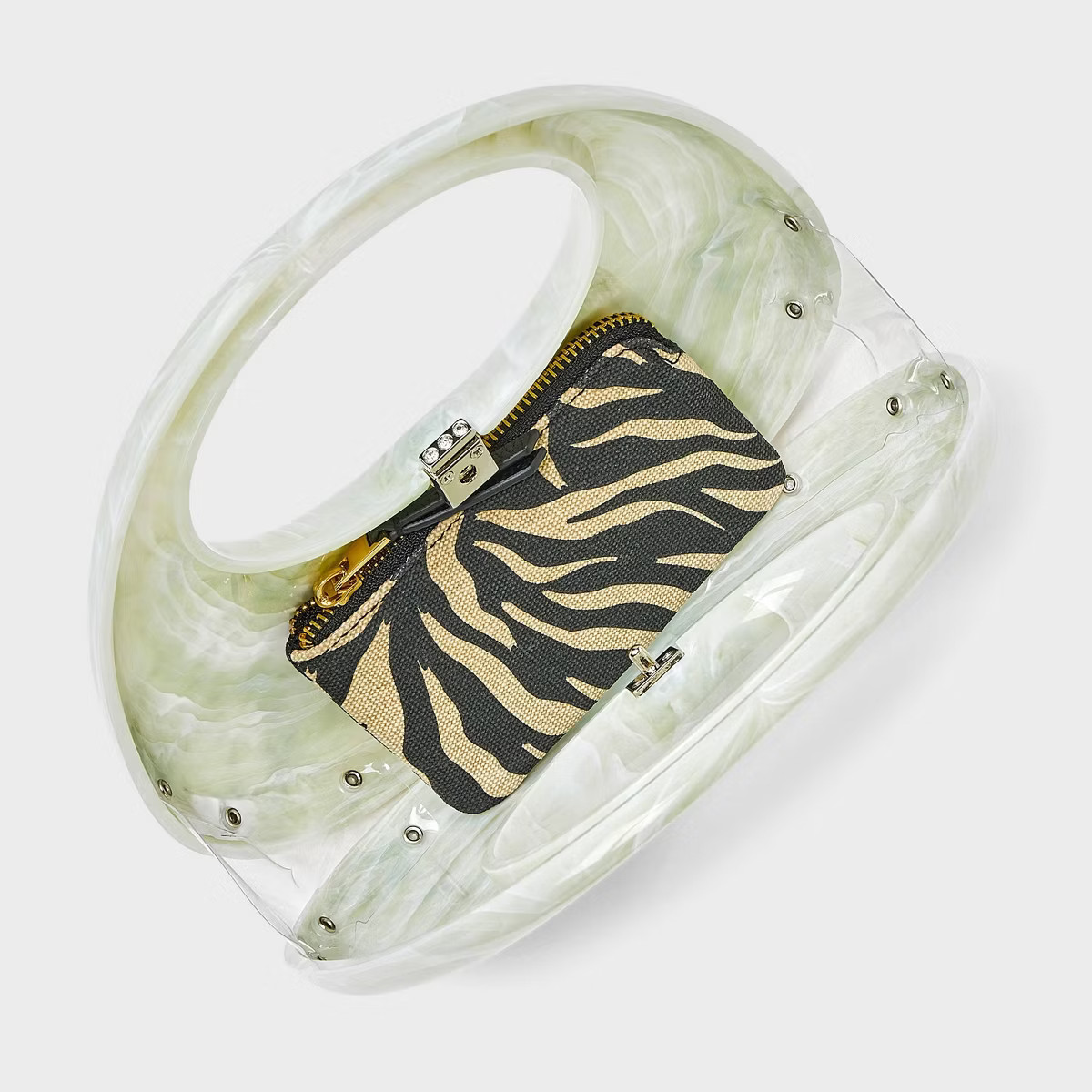 Crescent Marble Minaudiere Clutch - A New Day™ | Target