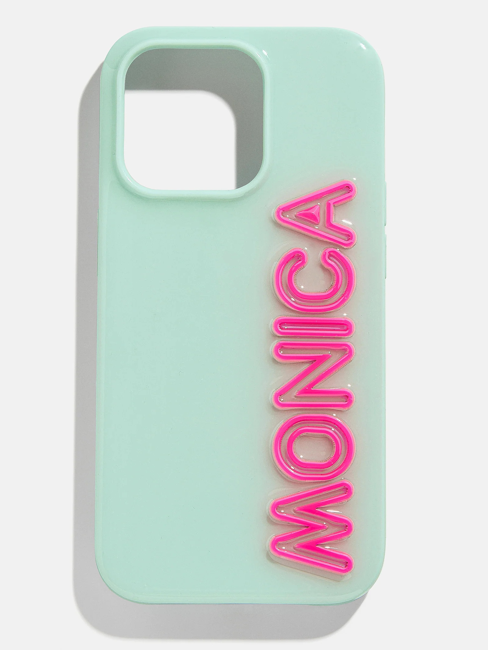 Fine Line Custom iPhone Case - Mint/Hot Pink | BaubleBar