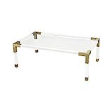 Elk-Home 1114-305 Equity - 47" Coffee Table, Clear Acrylic/Gold Plated Stainless Steel Finish | Amazon (US)