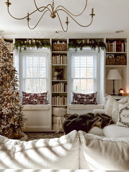 Cozy Christmas living room. 

#LTKSeasonal #LTKhome #LTKHoliday