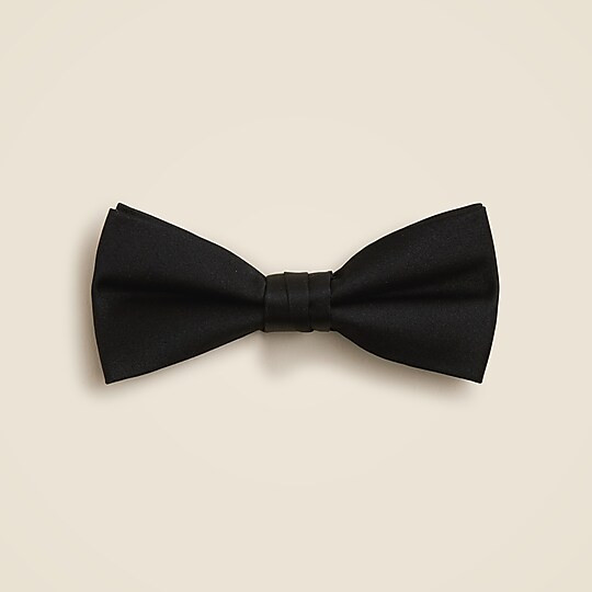 Boys' silk bow tie in black | J. Crew US