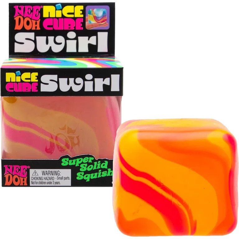 Schylling NeeDoh Nice Cube Swirl - Sensory Toy with a Super Solid Squish - Unique, Swirling Color... | Walmart (US)