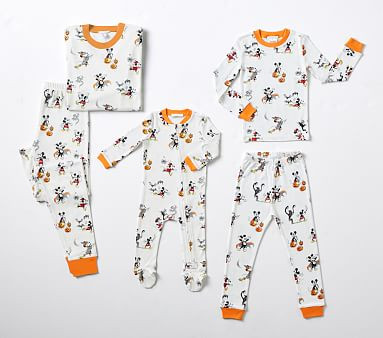 Disney Mickey Mouse Halloween Organic Family Pajama Collection | Pottery Barn Kids
