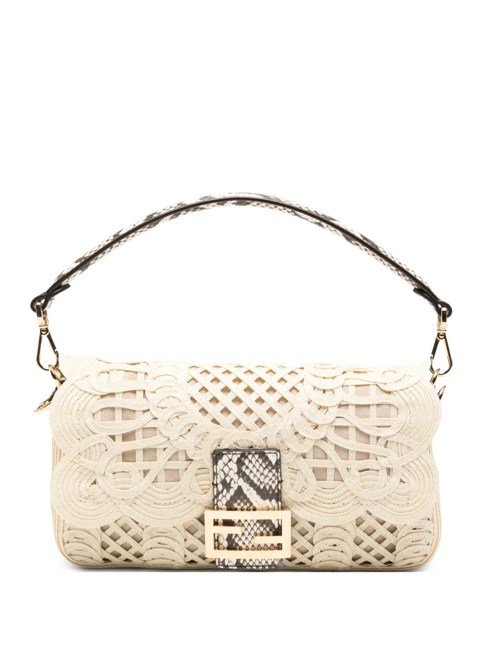 FENDI Baguette Shoulder Bag | Neutrals | FARFETCH | Farfetch Global