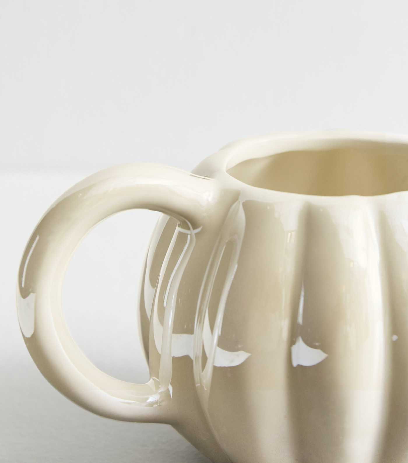 Cream Halloween Pearlised Pumpkin Mug | New Look | New Look (UK)