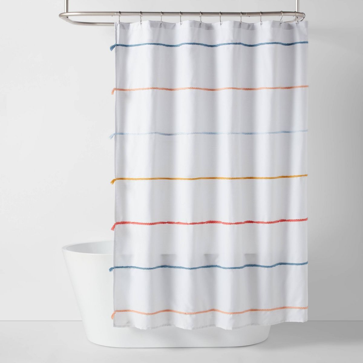 Multi Striped with Tassels Kids' Shower Curtain - Pillowfort™ | Target