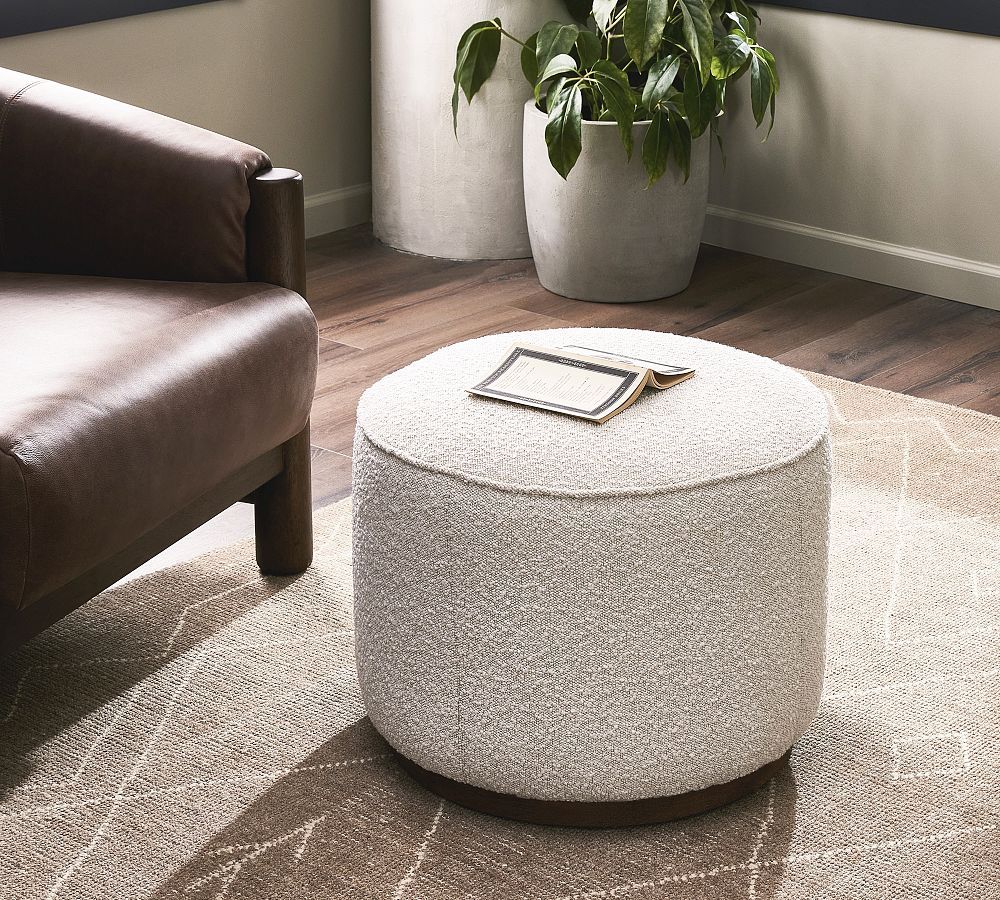 Arroyo Round Ottoman | Pottery Barn (US)