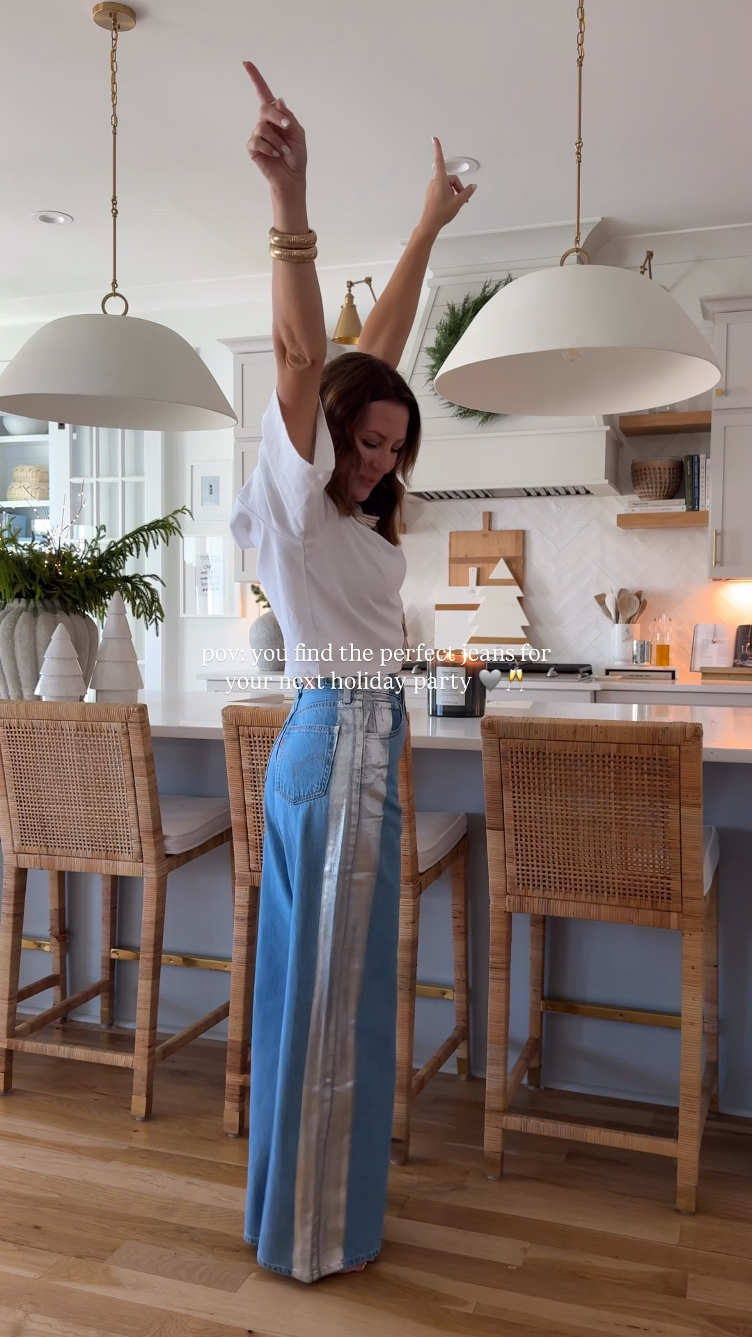 party pants! @levis 🥂✨🩶 | these are EVERYTHING! 1000/10 wearing a size 25, tts…you can cinch the waist 😮‍💨

#levis #holidayparty #partyoutfit #winterfashion #amazonfashion #amazonfinds #widelegjeans #jeans 

#LTKSaleAlert #LTKParties #LTKHoliday