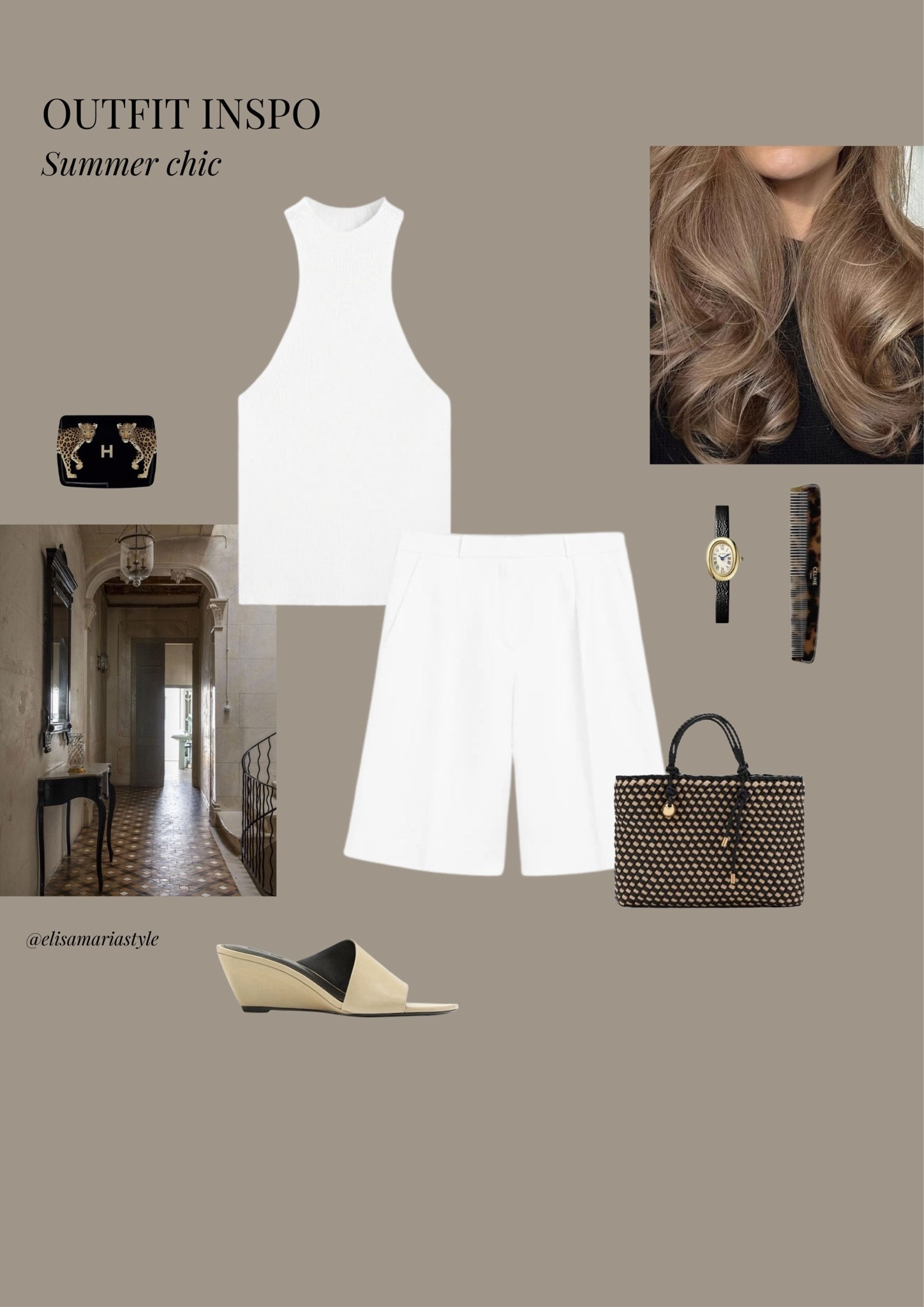 Chic bermuda shorts outfit idea for summer 🍨

#LTKootd