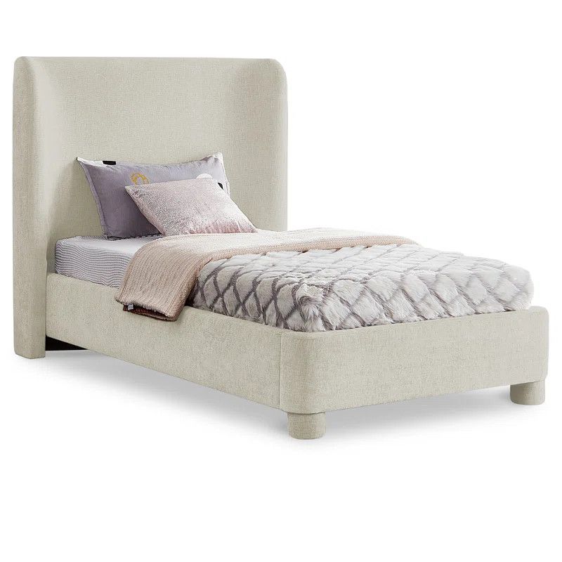 Hridhaan Upholstered Unfinished Wingback Bed | Wayfair North America