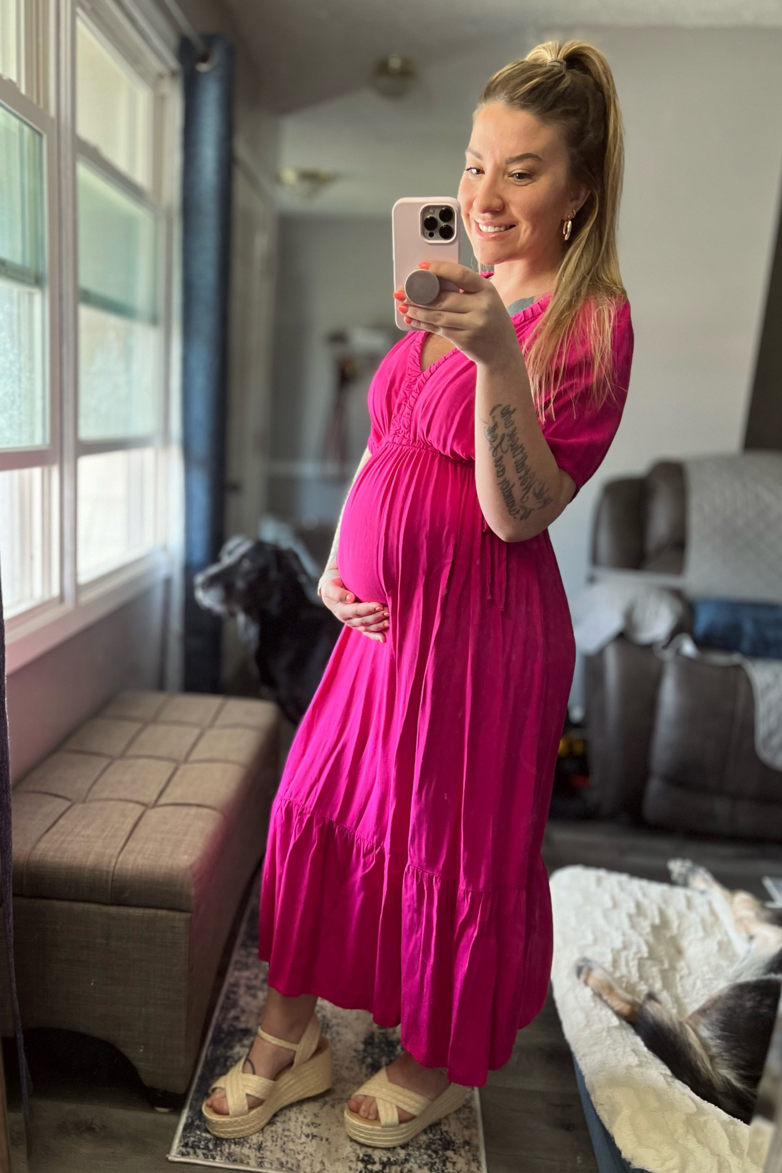 Loving this Spring dress! 22 weeks pregnant and can’t get enough of Target’s maternity clothing! 😍

Height: 5’2”
Weight: 150 lbs
Wearing size: Small

#LTKcurves #LTKbump #LTKfit