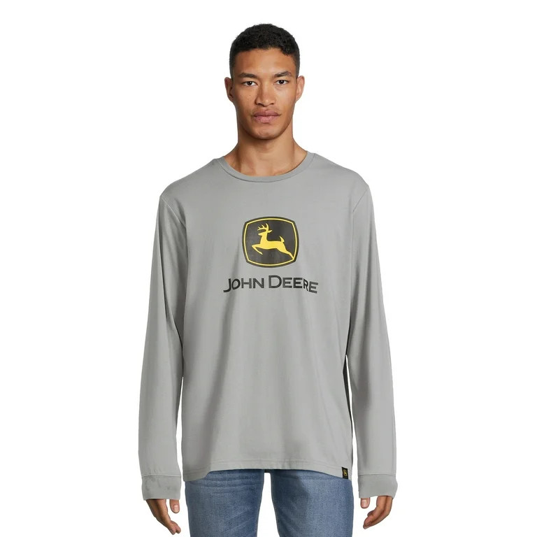 John Deere Men's and Big Men's Jersey Graphic Long Sleeve Tee T-Shirt, up to size 3XL | Walmart (US)