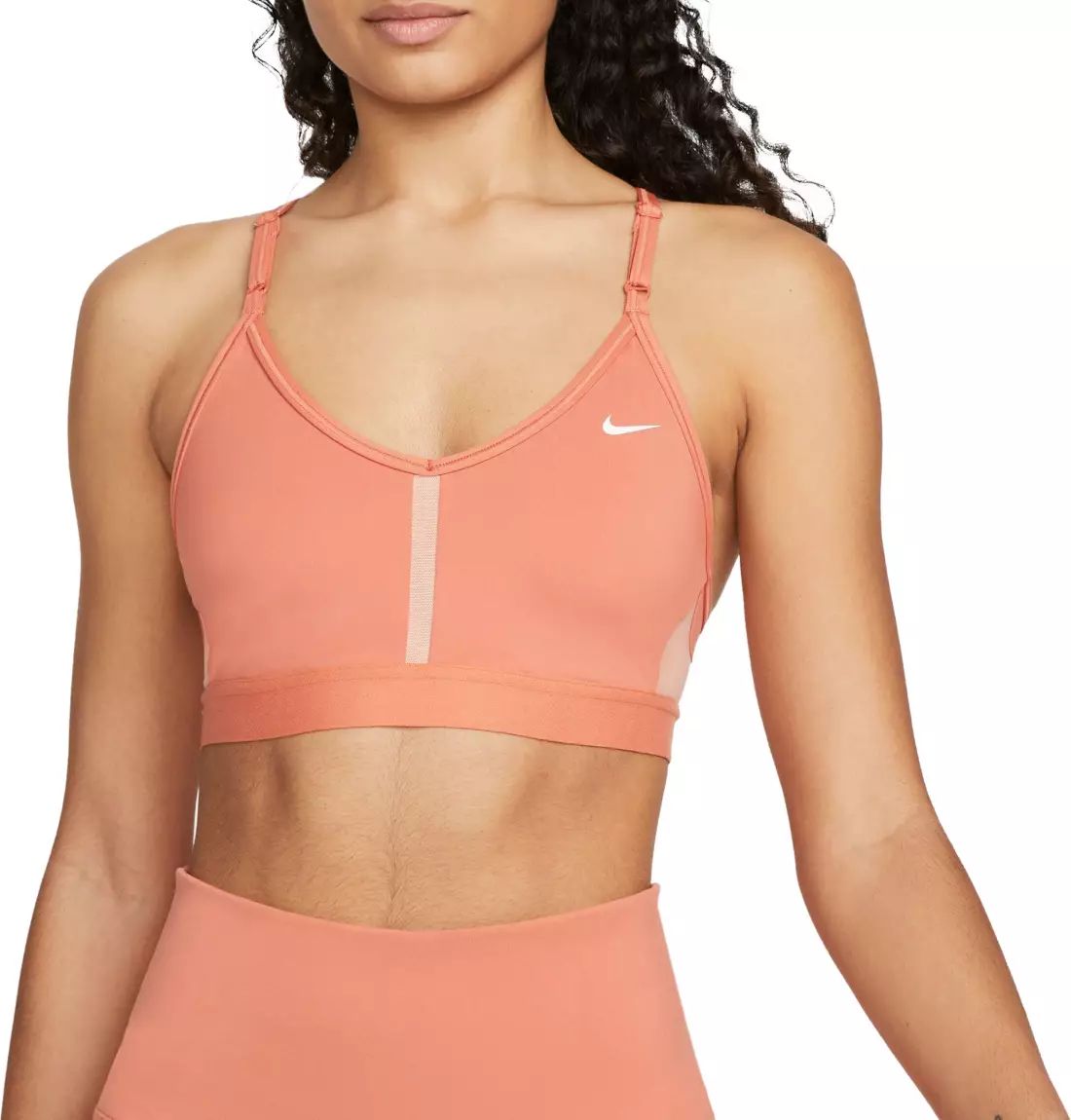 Nike Women's Dri-FIT Indy Light-Support Padded V-Neck Sports Bra | Dick's Sporting Goods | Dick's Sporting Goods