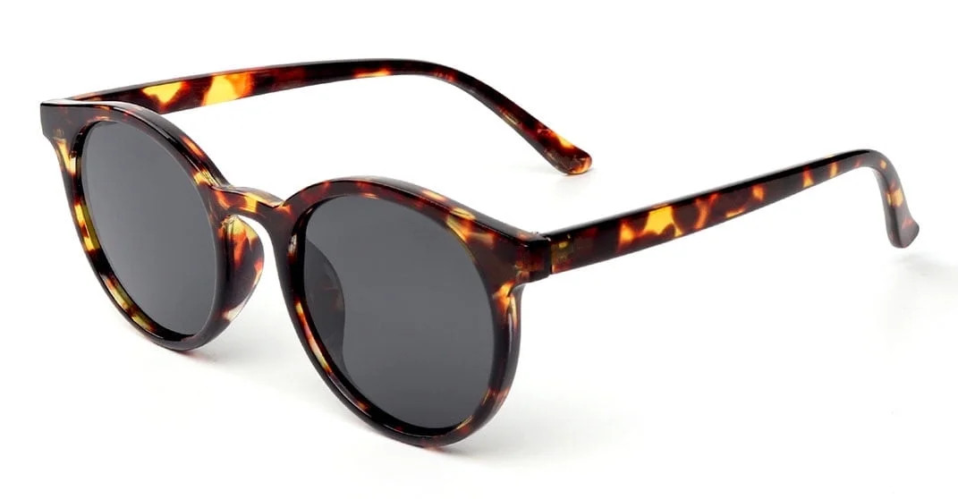 ALWAYSUV Fashion Vintage Polarized Round UV400 Protection Lens Sunglasses For Women/ Men Leopard | Walmart (US)