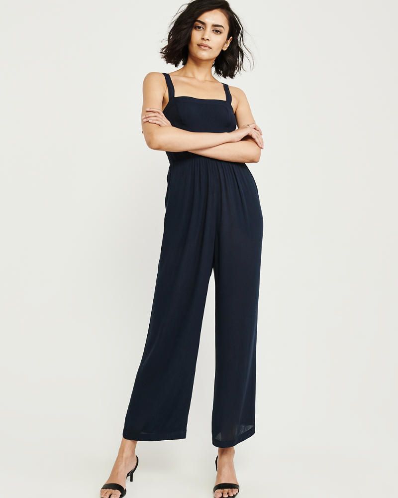 Tie-Back Jumpsuit | Abercrombie & Fitch US & UK