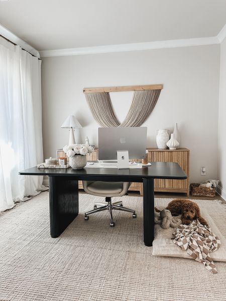Light and bright office space styled with fluted furniture, mixed tones, a textured rugs and abstract art! A modern space that still gives all the cozy vibes!

Etsy finds, office space, work from home. Home inspo, office vibes, furniture finds, Amazon finds, wayfair finds, curtain details, shop the look

#LTKhome #LTKsalealert #LTKstyletip