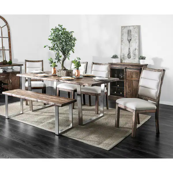 Carbon Loft Bern Rustic 76-inch Dining Table - Oak | Bed Bath & Beyond