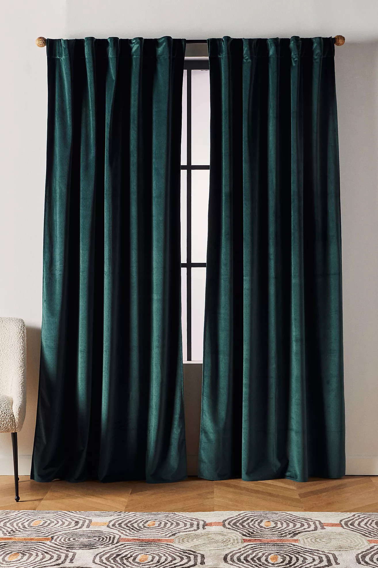 Velvet Louise Curtain | Anthropologie (US)