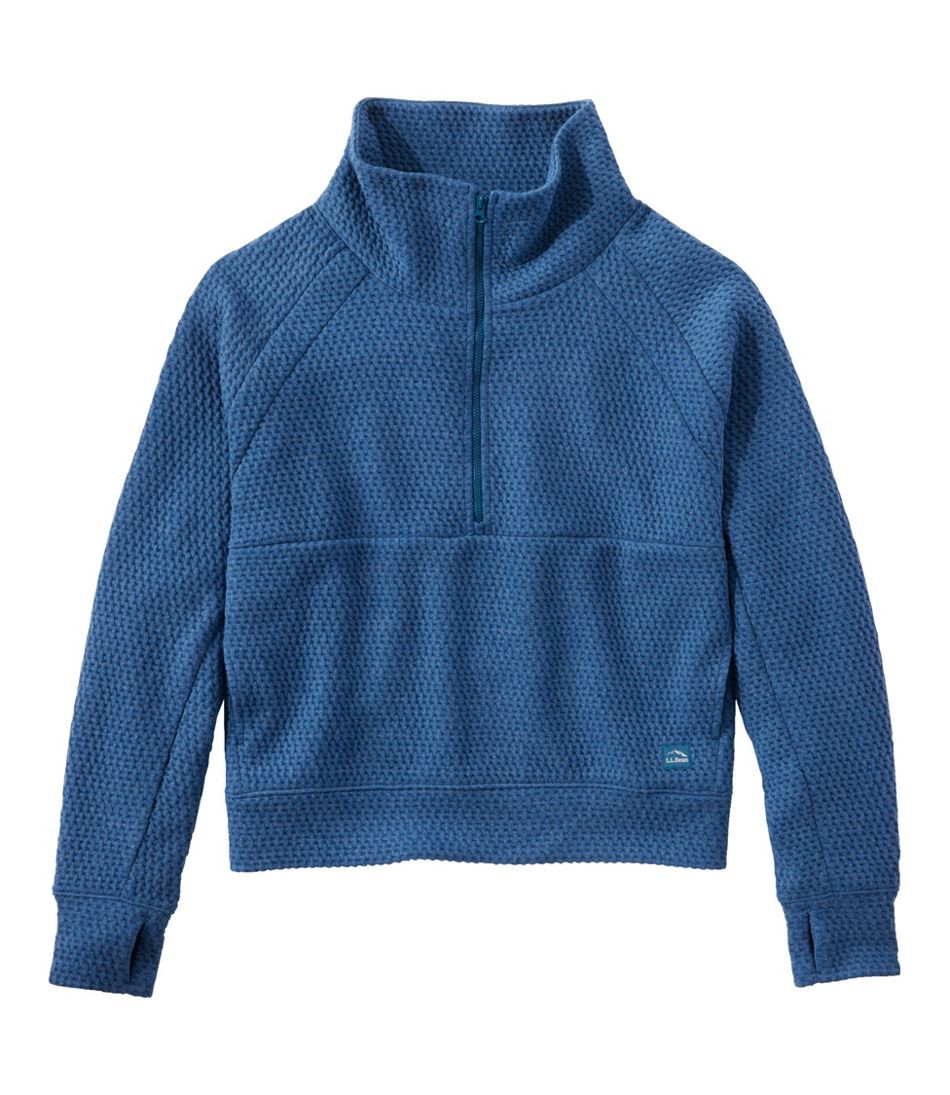 Women's Ridgeknit Half-Zip Pullover, Oversized | L.L. Bean