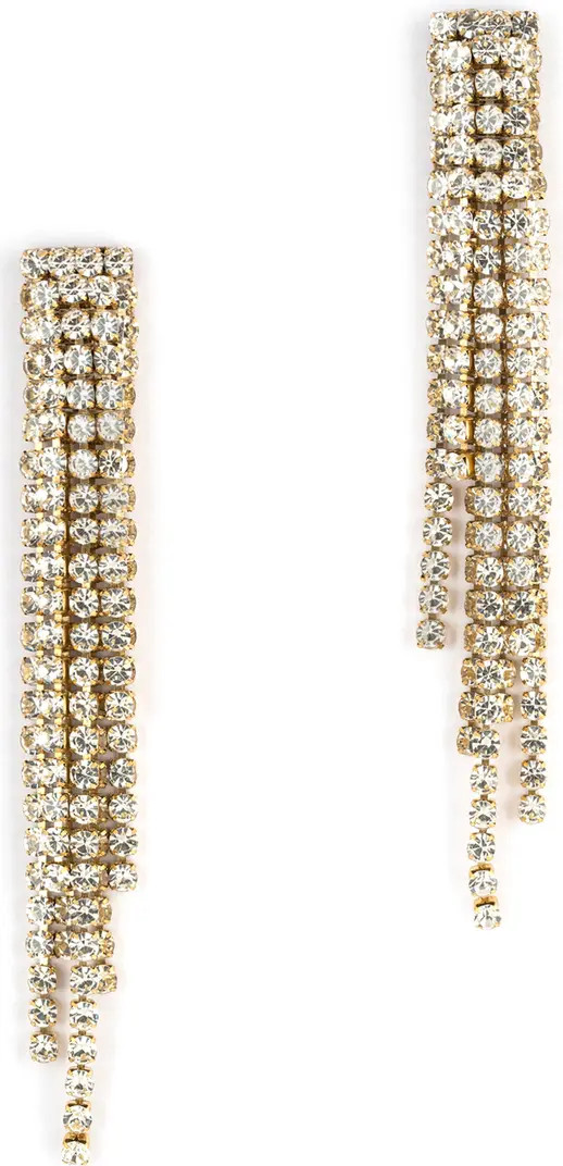 Elisa Crystal Linear Drop Earrings | Nordstrom