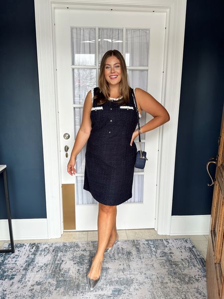 This dress is perfect for any spring work related events! Wearing size 16 Plus. Sizing in misses, plus, petite, and petite plus! 💙👗💫

#LTKparties #LTKworkwear #LTKplussize