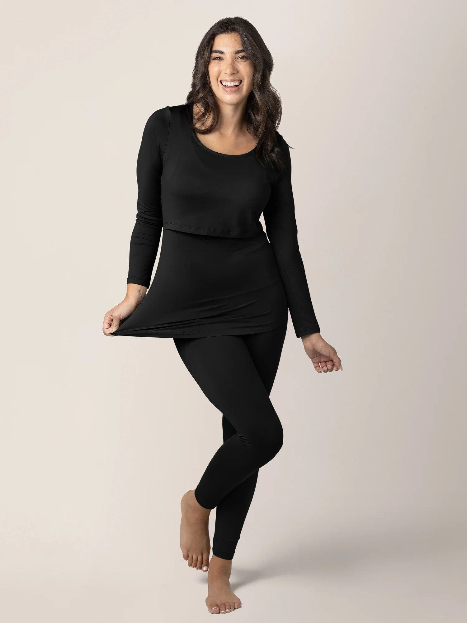 Jane Nursing Pajama Set | Black - Kindred Bravely | Kindred Bravely