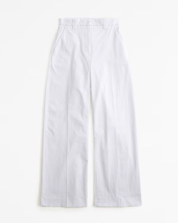 Women's Cotton Ultra Wide-Leg Pant | Women's Clearance | Abercrombie.com | Abercrombie & Fitch (US)