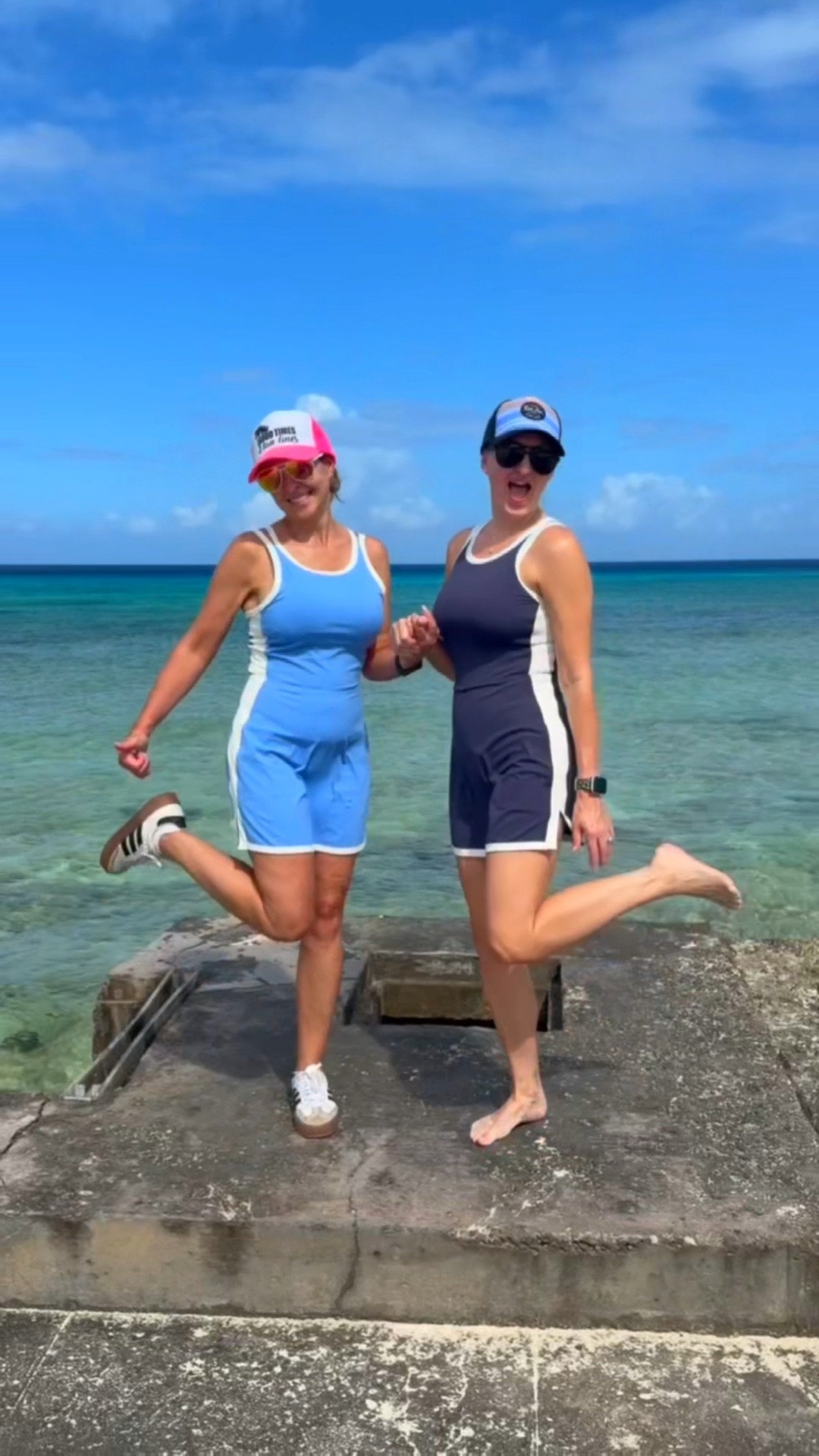 🎉Vacation outfits with my bestie! All run true to size! We loved every single one of these. 
✨My favorite is the athleisure dresses in light blue and navy blue. I ordered other colors when I got home. These have a higher neckline so nothing is showing, which I love! 💕

#LTKOver40 #LTKTravel #LTKootd