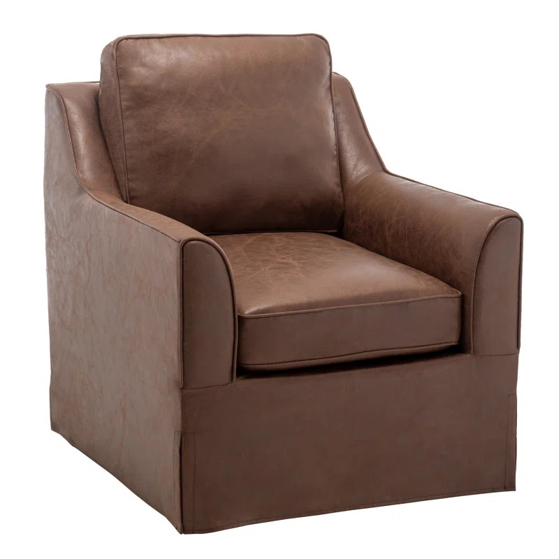 Santino Upholstered Swivel Club Chair | Wayfair North America
