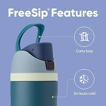 Owala FreeSip Insulated Stainless Steel Water Bottle with Straw, BPA-Free Sports Water Bottle, Gr... | Amazon (US)