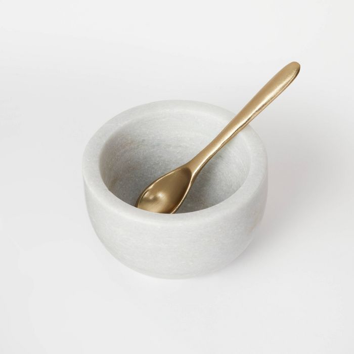 2.7oz Marble Pinch Bowl with Spoon - Threshold™ designed with Studio McGee | Target