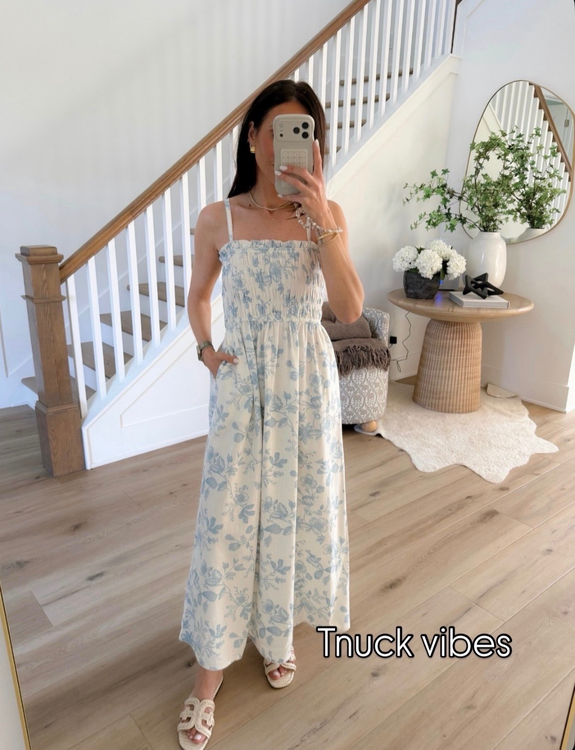 This dress is giving major designer vibes without the price tag. The print is so pretty for spring and the fit is flattering and easy, perfect for Mother’s Day, or any warm weather plans.

spring dress, mothers day dress, floral maxi dress, blue and white outfit, feminine style, vacation outfit, brunch outfit, affordable fashion find, boutique style look, annabrstyle

#LTKOver40 #LTKootd #LTKSeasonal