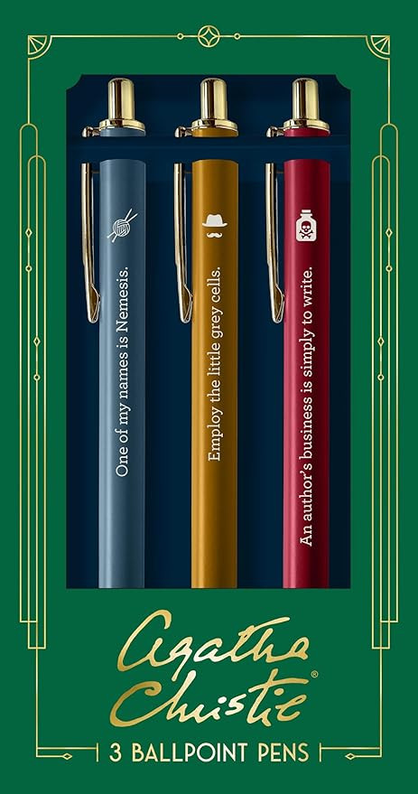 Chronicle Books AGATHA CHRISTIE PEN SET | Amazon (US)