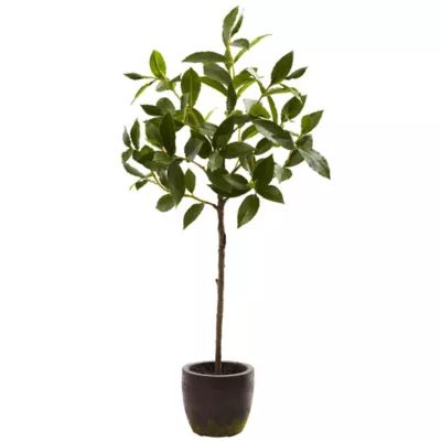 Nearly Natural 29-Inch Artificial Topiary Plant with Decorative Planter | Bed Bath & Beyond