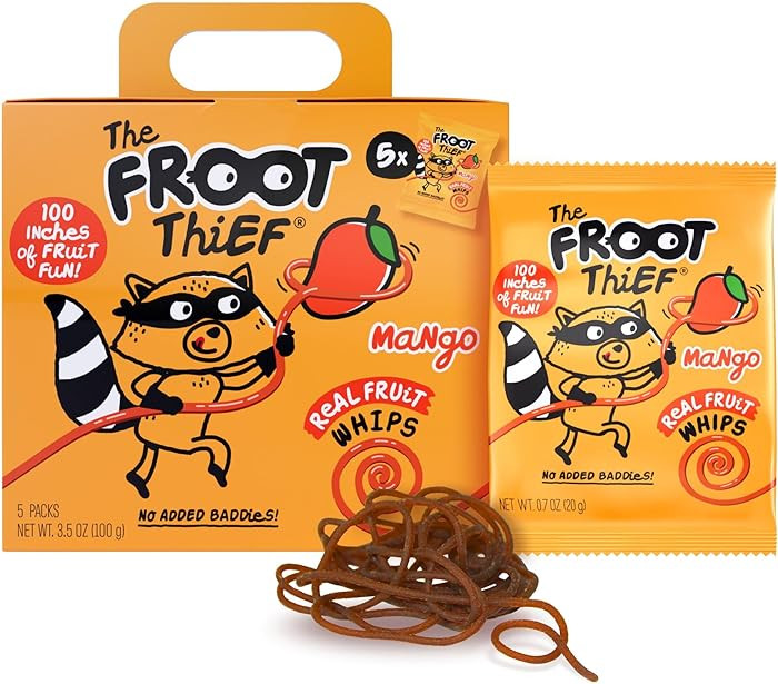 The FROOT Thief Real Fruit Snack Whips, Nut Free, Perfect for School Lunches, Individual Bags for... | Amazon (US)