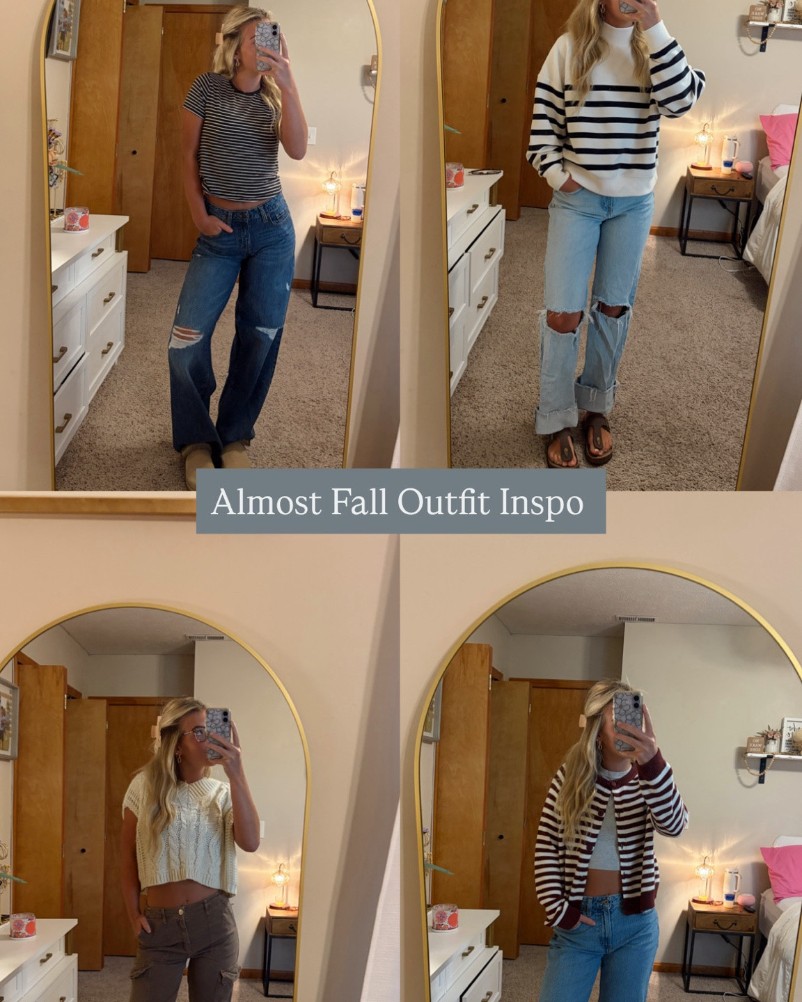 Early fall outfit inspo 🍂 

Some items were discontinued so I linked the closet match I could find!

#LTKSeasonal #LTKootd