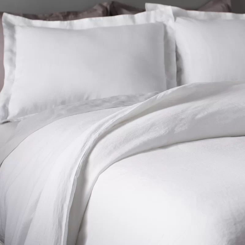 Bernadette Linen Reversible Duvet Cover Set | Wayfair North America