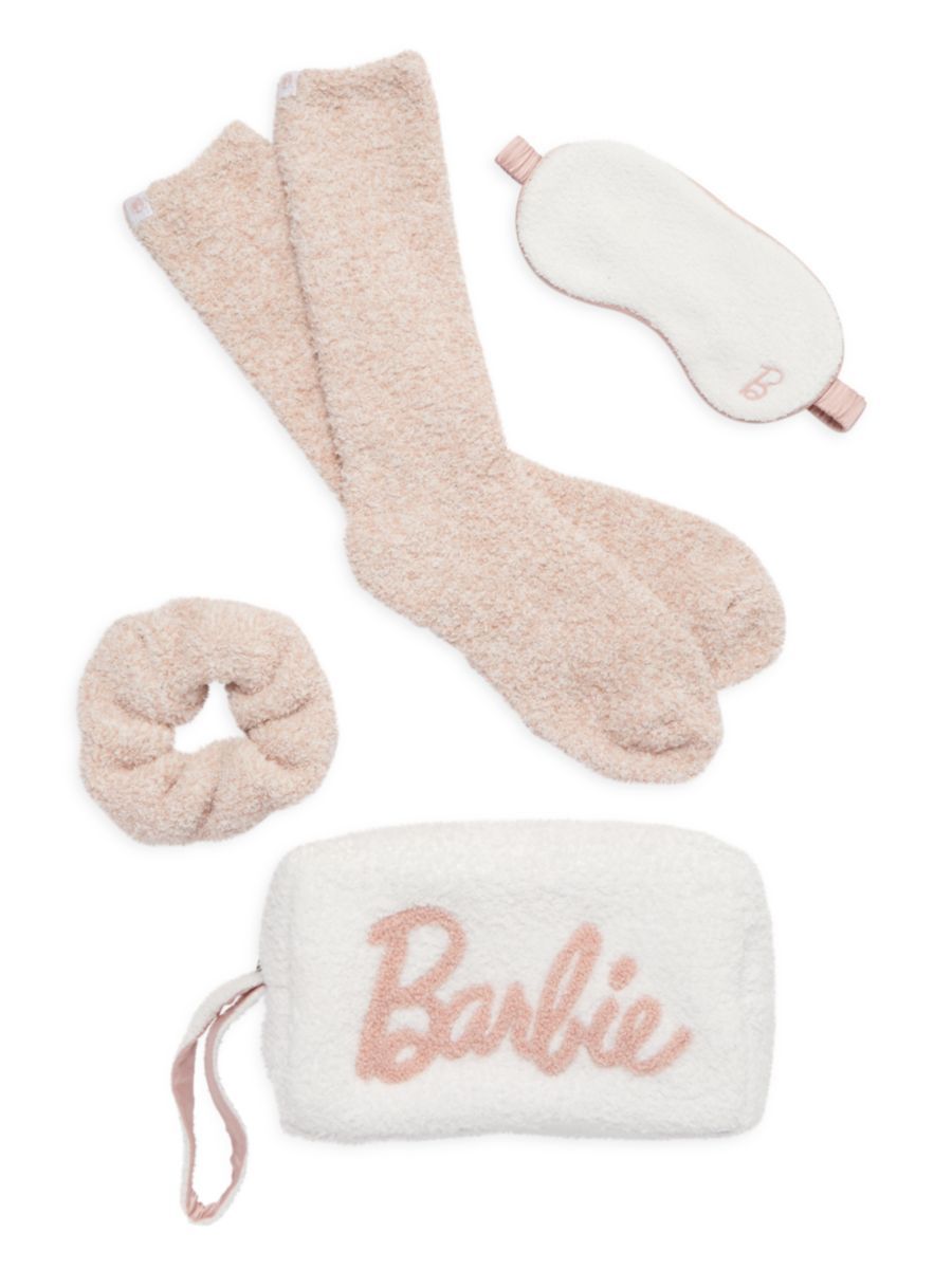 Barefoot Dreams Barefoot Dreams x Barbie Accessories Limited Edition Loungewear 4-Piece Set | Saks Fifth Avenue
